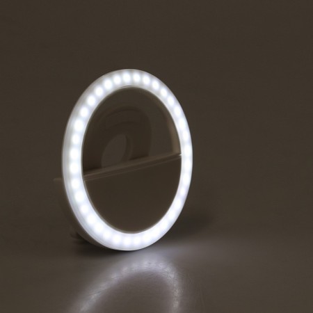 LED ring lamp for Luazon Aks-06, 3 modes, 80 mAh, white