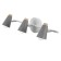 Sport "Conus" 3x40W E27 Gray 50x17x17 cm