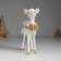 Polystone souvenir "Deer white with a bell" 10x5x15 cm