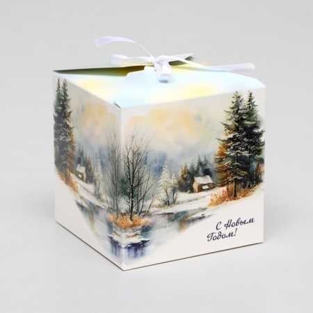 Gift Folding Box "Hut", 12 x 12 x 12 cm-1