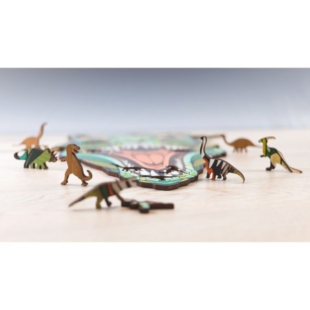 Wooden puzzle, puzzle EWA "Dinosaur T-Rex" 57x35 cm-11
