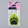 The reflective element "Bear trace", bilateral, 4.9 × 6.1 cm, color mix