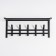 Ban with the Toronto 21 shelf, 67 × 27 × 27 cm, 5 double hooks, black color