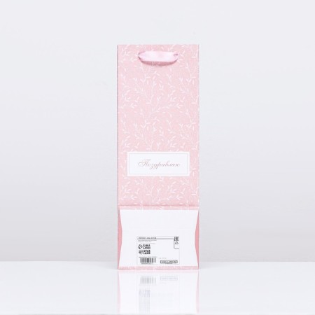 Package laminated for a bottle "Tenderness", 13 x 36 x 10 cm-1