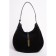 Sobo bag female, natural suede, Ludor black, 37x11x28 cm