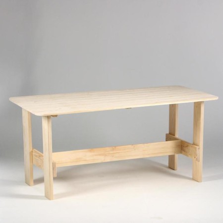 The table for the "Dacha" set 160x70 cm, natural pine