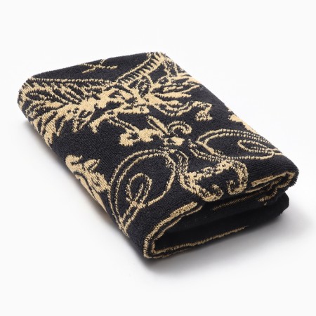 Terry Ethel Constantine Trick Black, 50x90cm, 100% cotton, 420g/m2-1