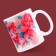 Ceramic mug "March 8" flowers, 320 ml, white color