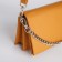 Women's bag Textura, messenger, small size, mustard color