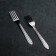 Diningral fork "Mirage", h = 19 cm, thickness 0.8 mm, silver color