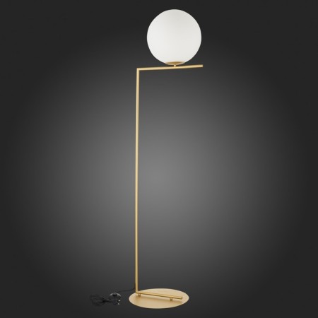 The floor lamp ST LUCE. SL1148.305.01. CODDA. 1x60 W, E27, 38x30x175 cm, brass color-4