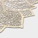 A set of serving napkins on the table “Flower”, 4 pcs, 43 × 43 cm, gold color