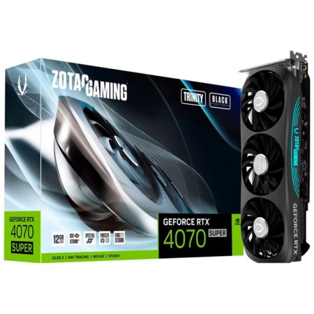 Video Card Zotac GeForce RTX 4070 Super Trinity Black Ed 12gb (ZT-D40720D-10P)