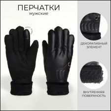 Gloves husband 26.5*1*11 cm, leather claim, insulation claims, ap, prayer, (h), black