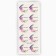 Stickers for business "Thank you", flowers, 50 pcs, 2 x 2 cm