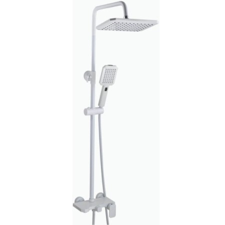 Shower system Fashun A52424-8, lever, tropical shower, shower, white