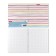 Notebook of 48 sheets in the Pastel Lines cage, cover coated cardboard, offset unit, mix