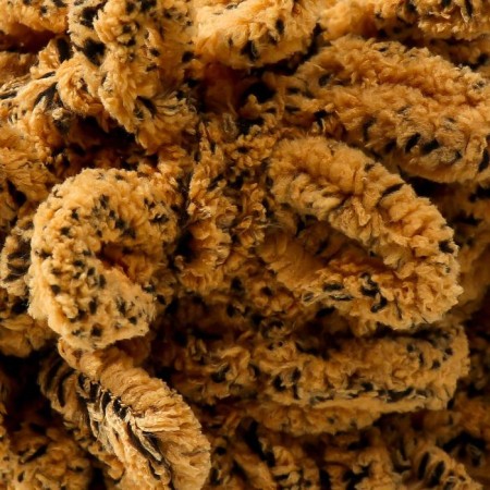 Yarn "Puffy" 100 % micropoliester 9m/100g (716 leopard)-2