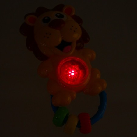 Musical rattle "lion", glows, crush me-6