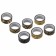 Adhesive Washi tanks with foil "black gold", 15 mm x 3 m (set 7 pcs) rice paper