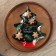 The plate "The holiday comes to us", 19.5 x 16.5 cm