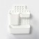 The storage basket suspended with containers, 29 × 9.5 × 38 cm, white color