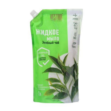 Liquid soap Vestar, "Green Tea", 1 liter
