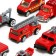 Set of metal machines "Fire Service", in the set 15 pcs