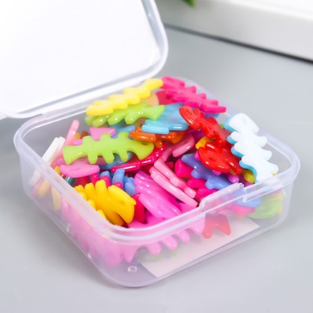 Decor Plastic "Fish-Skeletter" 1.2x2.2 cm set 60 pcs MIX 2x5x5.5 cm-3