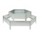 Galled flowerbed, 2 tiers, d = 60–100 cm, h = 30 cm, gray, Greengo