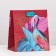 Gift package "abstraction" red, 15 x 17 x 10 cm