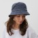 Panama monophonic minku color blue, size 56-58