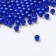 Beads No. 4 “Pearls”, 500 g (+/- 20 g), blue color
