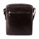 Male bag, lightning department, 1 external pocket, adjustable belt, brown color