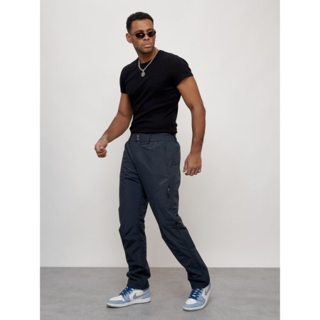 Sports male winter, size 52, dark blue color-7