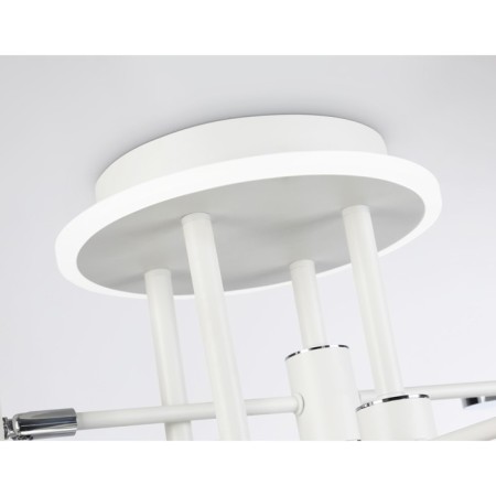 LED ceiling LED with Ambrella Light, Linetech, FL51648, LED, 98 W, 7350LUM, 3000-6400K, Chrome Color, Chrome-8