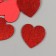 Decor for creativity "hearts" 3 cm (set 10 pcs)