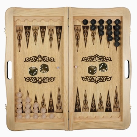 NARDS "Eagle", wooden board 50 x 50 cm, with a field for playing checkers-1