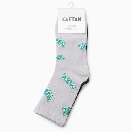 A set of men's socks KAFTAN CASH, p. 41-44 (27-29 cm), 2 pairs-3