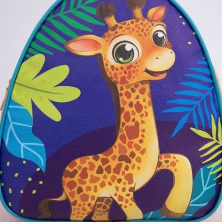 Baby backpack for the boy "Giraffe", 23x20.5 cm, lightning department-2