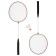 ONLYTOP Badminton Set: 2 rackets, Volan, in the grid, Mix colors