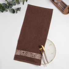 A towel 30x60 cm, coffee, brown mix, 340 gr/m, maistra, cotton