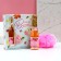 Gift set of cosmetics "Bright Spring!", Shower gel 250 ml and washcloth, pure happiness
