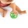 Developing toy Bright Starts, OBALL ball, with a rattle, green color