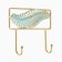 Wall metal hooks "feather", 13.5 x 16 x 3 cm, load up to 3 kg