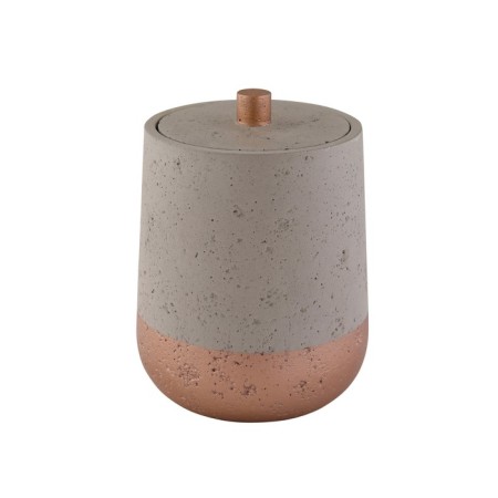 Axentia Concrete storage capacity for a bathroom of gray ceramics Ø 10 cm