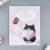 Notebook of 12 sheets in the roeer “September 1: Fluffy pets”, covered cardboard, block No. 1, 5 species mix