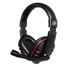 Наушники с микрофоном Оклик HS-L380G ABADDON черный/красный 1.8м мониторные оголовье (11004   103388