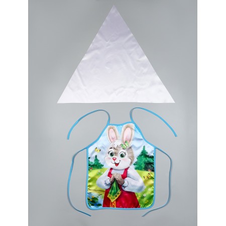 Carnival set "Good bunny" apron and a scarf