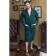 Male dressing gown, shalka+kant, size 52, green color, mahra